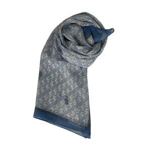 Borbonese Blue Silk Women Women's Scarf